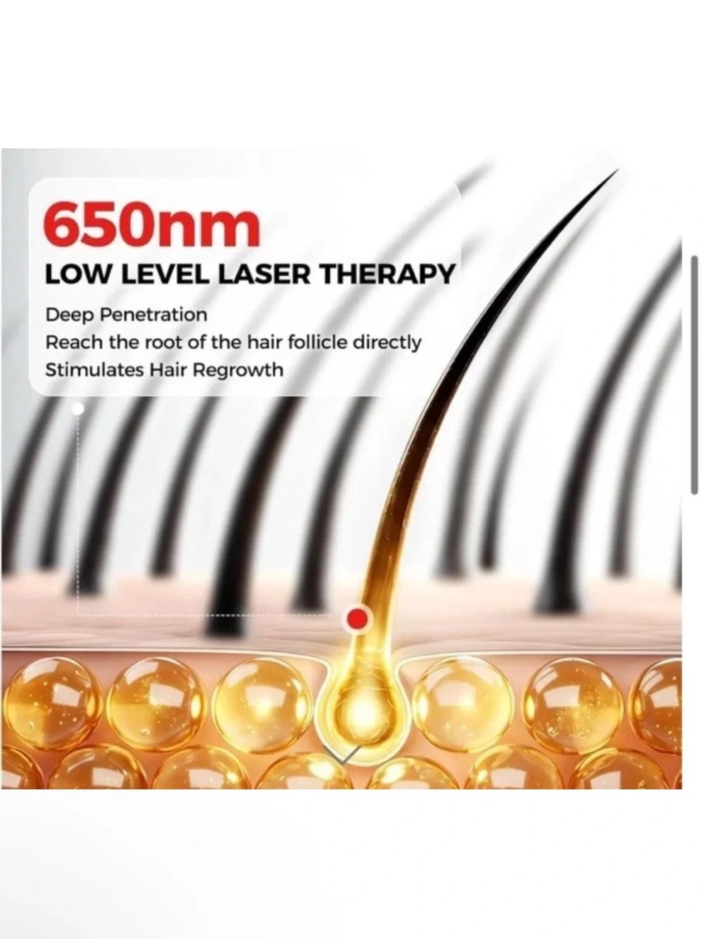VICONOR Infrared Red Light Therapy Cap Hair Growth 272 Laser & LEDs Thicker Hair